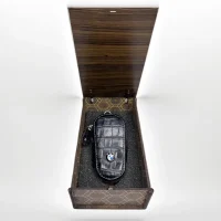فروشگاه آقای چرمی-جای سوئیچ چرمی تک خودروی bmw رنگ مشکی