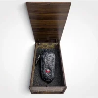 فروشگاه آقای چرمی-جای سوئیچ چرمی تک خودروی تویوتا رنگ مشکی