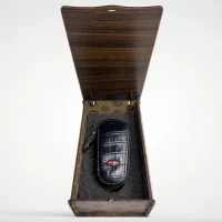 فروشگاه آقای چرمی-جای سوئیچ چرمی تک خودروی هیوندایی رنگ مشکی