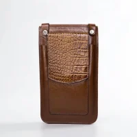 فروشگاه آقای چرمی-کیف چرمی مدارک پاسپورتی اسپرت مدل آتنا طرح کروکو رنگ عسلی نمای جلو